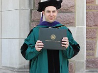 CIMG0213  Brian with diploma from Washingto University in St Louis