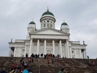 Helsinki Cathedral - is the Finnish Evangelical Lutheran cathedral located in the centre of Helsinki, Finland. The church was originally built from 1830-1852 as a tribute to the Grand Duke of Finland, Tsar Nicholas I of Russia. It was also known as St Nicholas' Church until the independence of Finland in 1917.