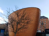 Kamppi Chapel - The chapel is 11.5 metres tall and it is made of three different types of wood. The external walls of the chapel are made of spruce. The external walls are coated in a special type of wax that uses nanotechnolog.