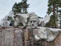 Sibeilius Park and Monument - This more traditional statue of Sibelius was added later, in response to the complaints about the original concept. The monument is part of a beautiful park, one of many in the Finnish capital.